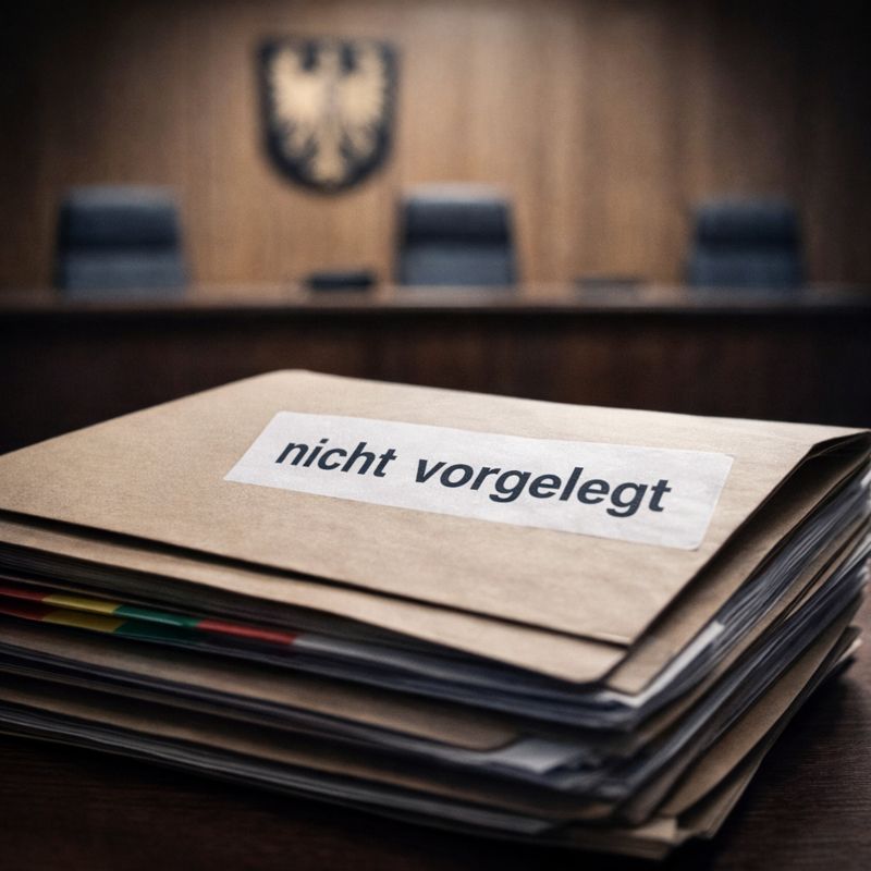 BayObLG hebt Urteil auf: Kein Verfahren ohne willentliche Aktenvorlage